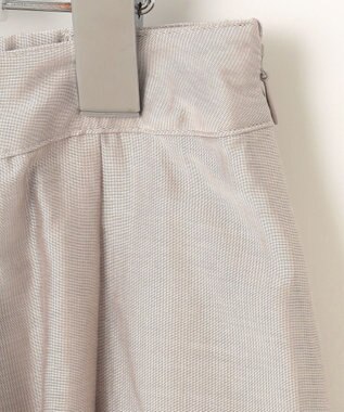 J.PRESS LADIES 【洗える】シアーソフトカールマイヤー タック スカート ベージュ系