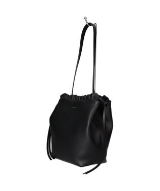 INTER-CHAUSSURES 【LORISTELLA】ソフトレザー巾着バッグ ブラック