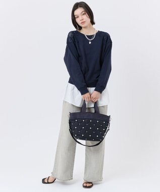 LeSportsac BUCKET TOTE W PEARLS/ディープシーパール ディープシーパール