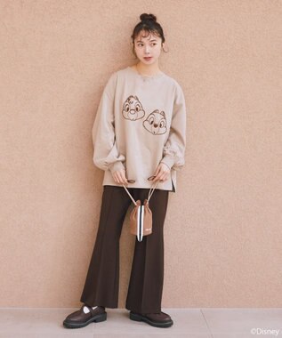 earth music&ecology 【予約】Disney/アソート巾着ポーチ ブラウン