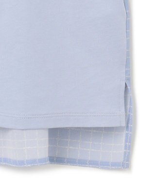 JOSEPH 【洗える】アクロスプリント×ジャージー　カットソー Sky blue