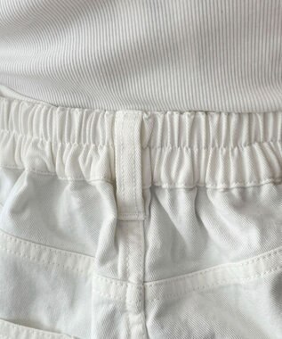 WEGO サイドリボンカーゴパンツ ホワイトアイボリー