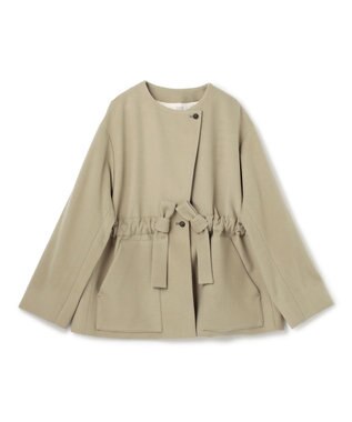 BEIGE， LABBOCK / ウール混2WAYショートコート  L.Khaki