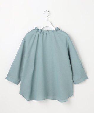 ANY SIS L 【2WAY】スムージーポリエステル フリルネック ブラウス ミント
