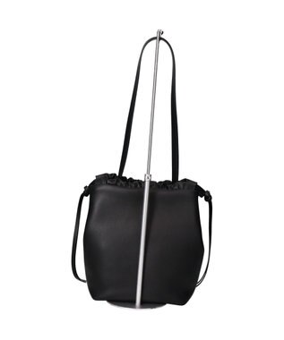 INTER-CHAUSSURES 【LORISTELLA】ソフトレザー巾着バッグ ブラック