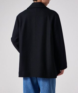 Paul Smith ウールカルゼ ショート ピーコート ネイビー