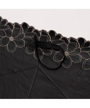 UNBILLION カシュネ cachenez / 【晴雨兼用】【日傘】UV カット率99％以上 PU軽量フラワー刺繍ミニ折りたたみ傘 ベージュ