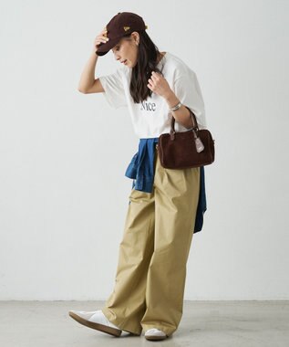 russet  スエード2WAYミニボストンバッグ(CE-1570-WEB) D.Brown