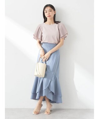 earth music&ecology プリーツフレアプルオーバー Pink