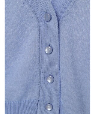 earth music&ecology シアーラメＶネックカーディガン Lavender