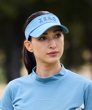 ZERO HALLIBURTON 【雑誌掲載】 立体ロゴサンバイザー 85062 ライトブルー