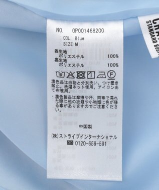 CRAFT STANDARD BOUTIQUE フラワープリントスリットロングスカート Blue