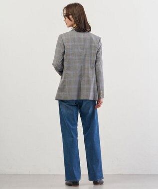 J.PRESS LADIES L ANASTASIAトロ ダブル ジャケット グレーチェック系