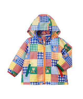 MIKI HOUSE HOT BISCUITS 【80-120cm】 総柄 はっ水 ウインドブレーカー マルチカラー