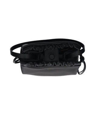 INTER-CHAUSSURES 【LORISTELLA】ソフトレザー巾着バッグ ブラック