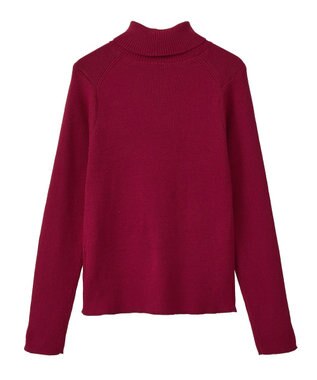 earth music&ecology 【イージーケア】【洗濯機洗い可】レンチング(TM)エコヴェロ(TM)(リブタートル) Red