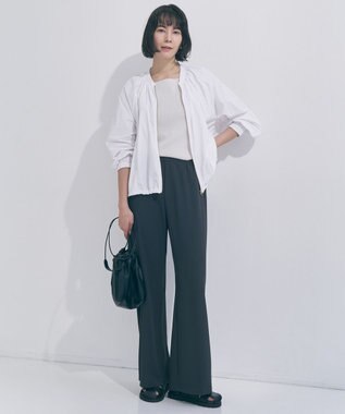 UNFILO 【新色追加/WEB限定カラー】スゴ機能美ニット スクエア キャミソール グレージュ