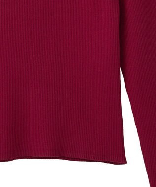 earth music&ecology 【イージーケア】【洗濯機洗い可】レンチング(TM)エコヴェロ(TM)(リブタートル) Red