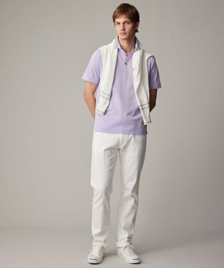 JOSEPH ABBOUD 【愛されて20年！オーガニックコットン使用】ダディ ポロシャツ ライラック系