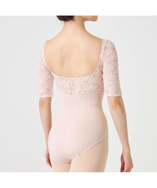 Chacott ◎【Nela ライン】ハーフスリーブレオタード ヨーロピアンピンク