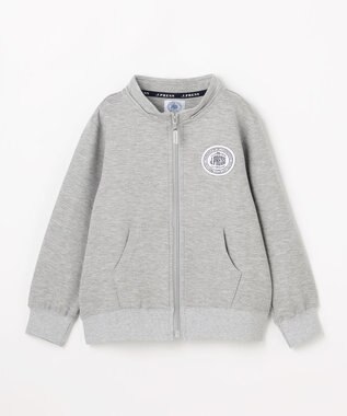 J.PRESS KIDS 【100-130cm】ダンボールニット ロゴ パーカー トップグレー