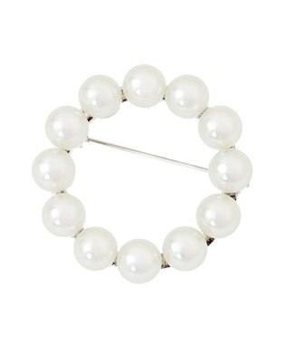 AMERICAN HOLIC パールモチーフブローチ Silver