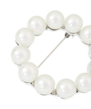 AMERICAN HOLIC パールモチーフブローチ Silver