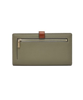 style code 【PADMA/パドマ】ベルトデザイン　シュリンクレザー薄マチ長財布 オリーブ