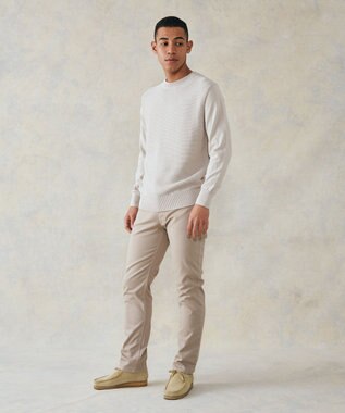 J.PRESS MEN ドライメッシュセーター ライトグレー系