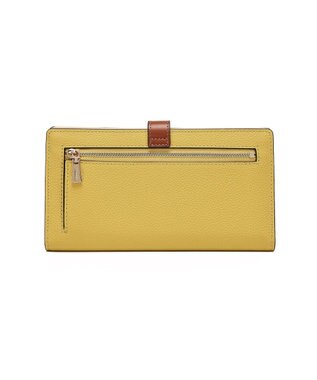 style code 【PADMA/パドマ】ベルトデザイン　シュリンクレザー薄マチ長財布 イエロー