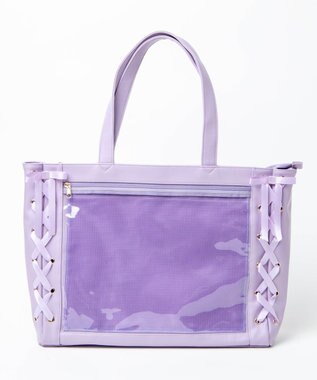 WEGO 【痛バ＆推し活グッズ】レースアップ痛バッグL ライトパープル