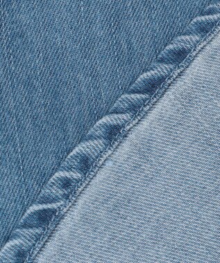 ANY 【洗濯機可】パールボタンデニムシャツ インディゴ