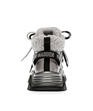 STEVE MADDEN KABOOM スノーハイカットスニーカー シルバー