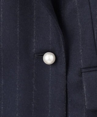BEIGE， MARCEAU / パールジャケット Navy × White Line