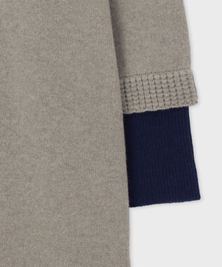 Paul Smith レイヤードディテール ニットワンピース グレー