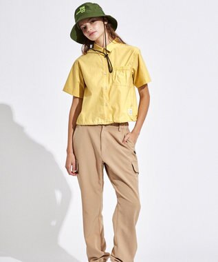 PW CIRCULUS 【WOMEN】ギャザリング シャツ ゴルフウェア レディース イエロー系