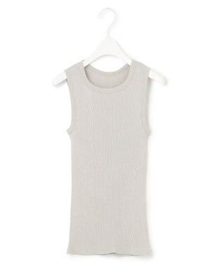 ICB 【洗える】オーガニックリブタンク ノースリーブ トープ系