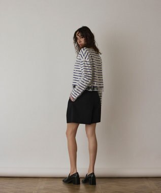 GRACE CONTINENTAL バスクボーダートップ ブルー