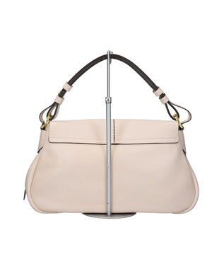 INTER-CHAUSSURES 【LORISTELLA】レザーフラップハンドバッグ ベージュ