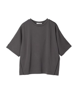 Green Parks ライン使いポンチカットプルオーバー Gray