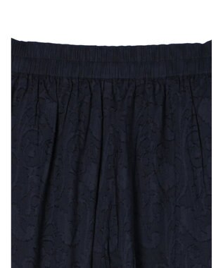 Green Parks インド綿　ジャガードイージーパンツ Navy