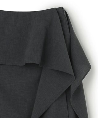 BEIGE， 【イージーケア・セットアップ対応】BATEAU / サイドディテール Iラインスカート Charcoal
