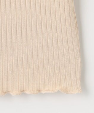 組曲 KIDS 【110-140cm】リブ襟 トップス ベージュ系