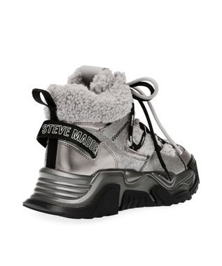 STEVE MADDEN KABOOM スノーハイカットスニーカー シルバー
