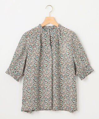 組曲 S ミニフラワープリント ブラウス ピンク系5