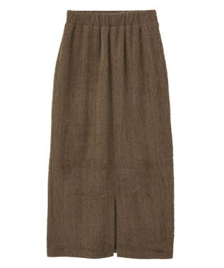 Green Parks 楽ちんシャギーＩラインスカート Brown