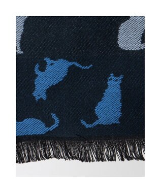 UNBILLION カシュネ cache nez / ランダムキャットマフラー ネイビー