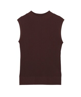 YECCA VECCA ハイネックノースリーブニット Brown
