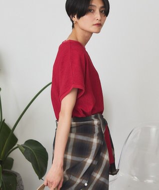AMERICAN HOLIC フレンチスリーブ総レースプルオーバー Red