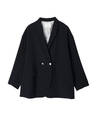 AMERICAN HOLIC Ｗボタンドロップショルダーテーラードジャケット1 Navy